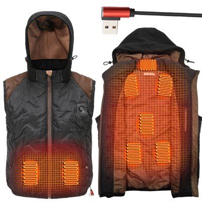 Ženski lagani grijani prsluk s aplikacijom